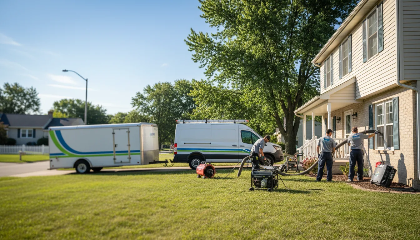 Flooded Basement Restoration And Cleanup With Repair in Hollansburg, OH near me